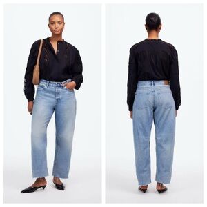 Madewell The Curvy Darted Barrel-Leg Jean 28